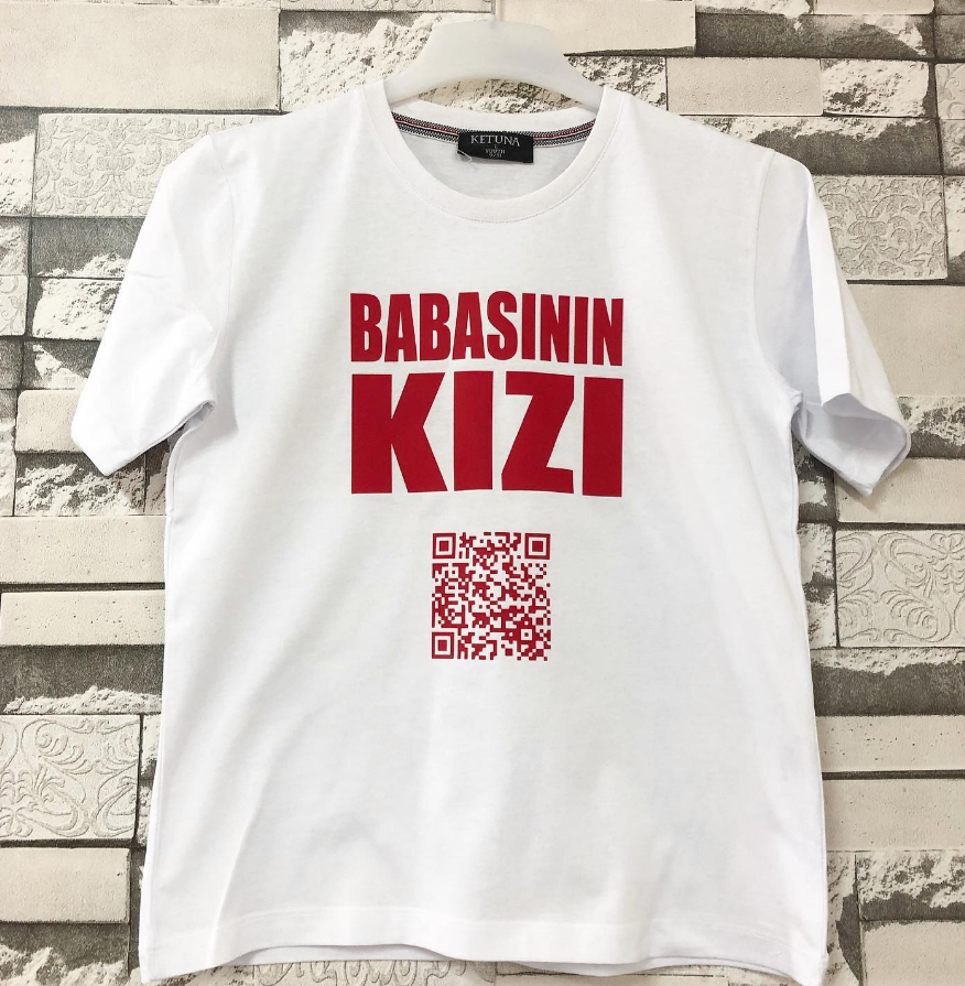 Yazı & QR Kodlu Tişört Baskı